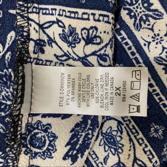 Nordstrom Como Vintage Sleeveless Midi Dress 2X 3X - Picture 7 of 8